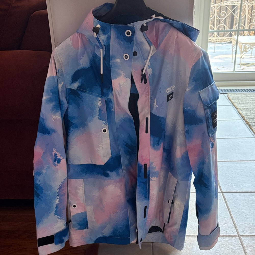 DOPE Ski Coat in Blue and Pink
